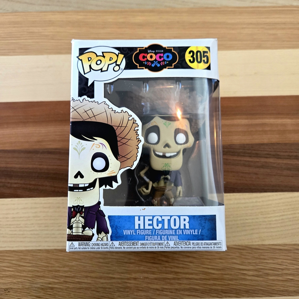 Funko Pop Disney Coco Hector Vinyl Figure with Brown and Black Accents New